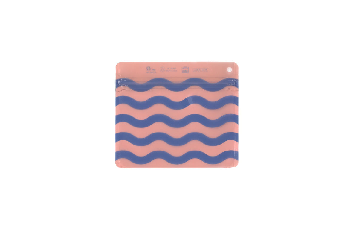 The Quantum Wave – Blue on Pink