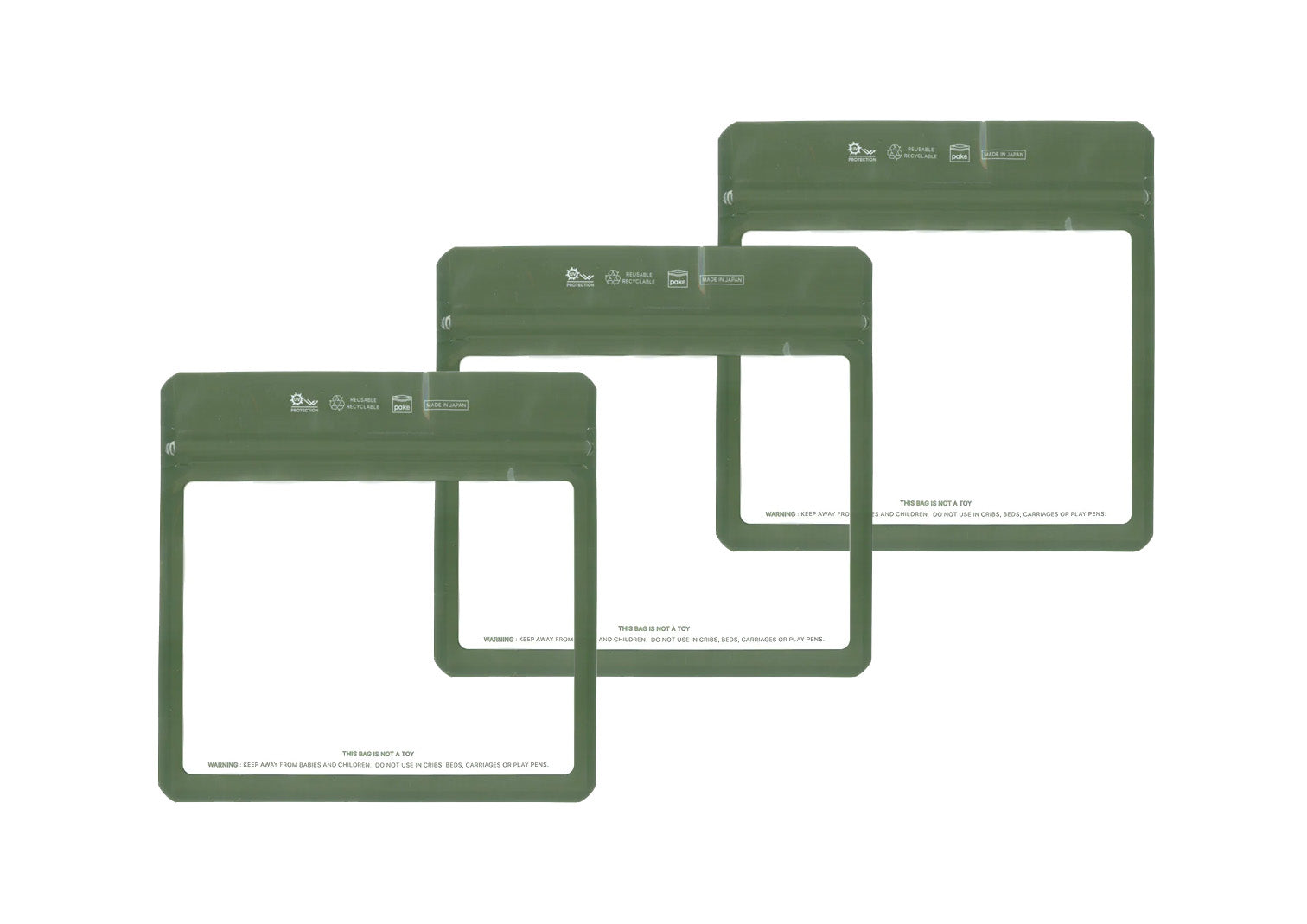 The Clandestine Frame Olive Drab Set of Three